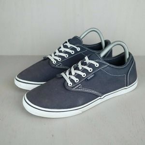 Vans Off The Wall Lace Up Athletic Running Shoe Womens Size 9 TB4R Blue White